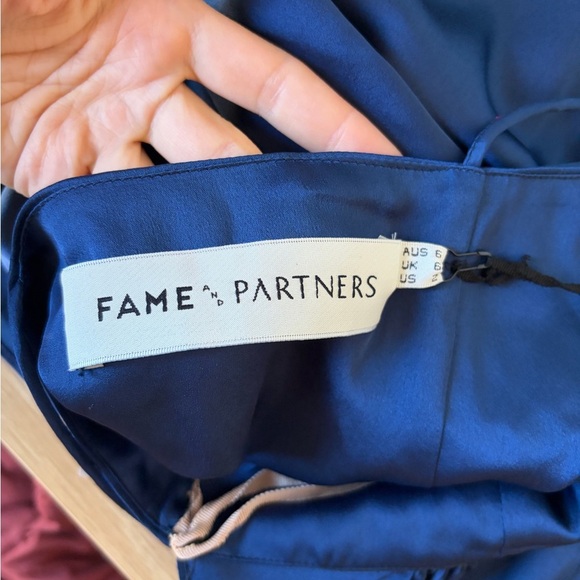 NWT Fame and Partners Trine Dress in Navy 2 - Picture 5 of 7